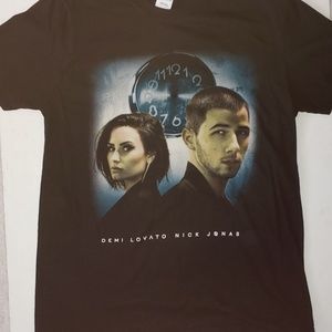 Demi Lovato Nick Jonas Concert Merch Tee 2016 Tour Vintage Size Medium